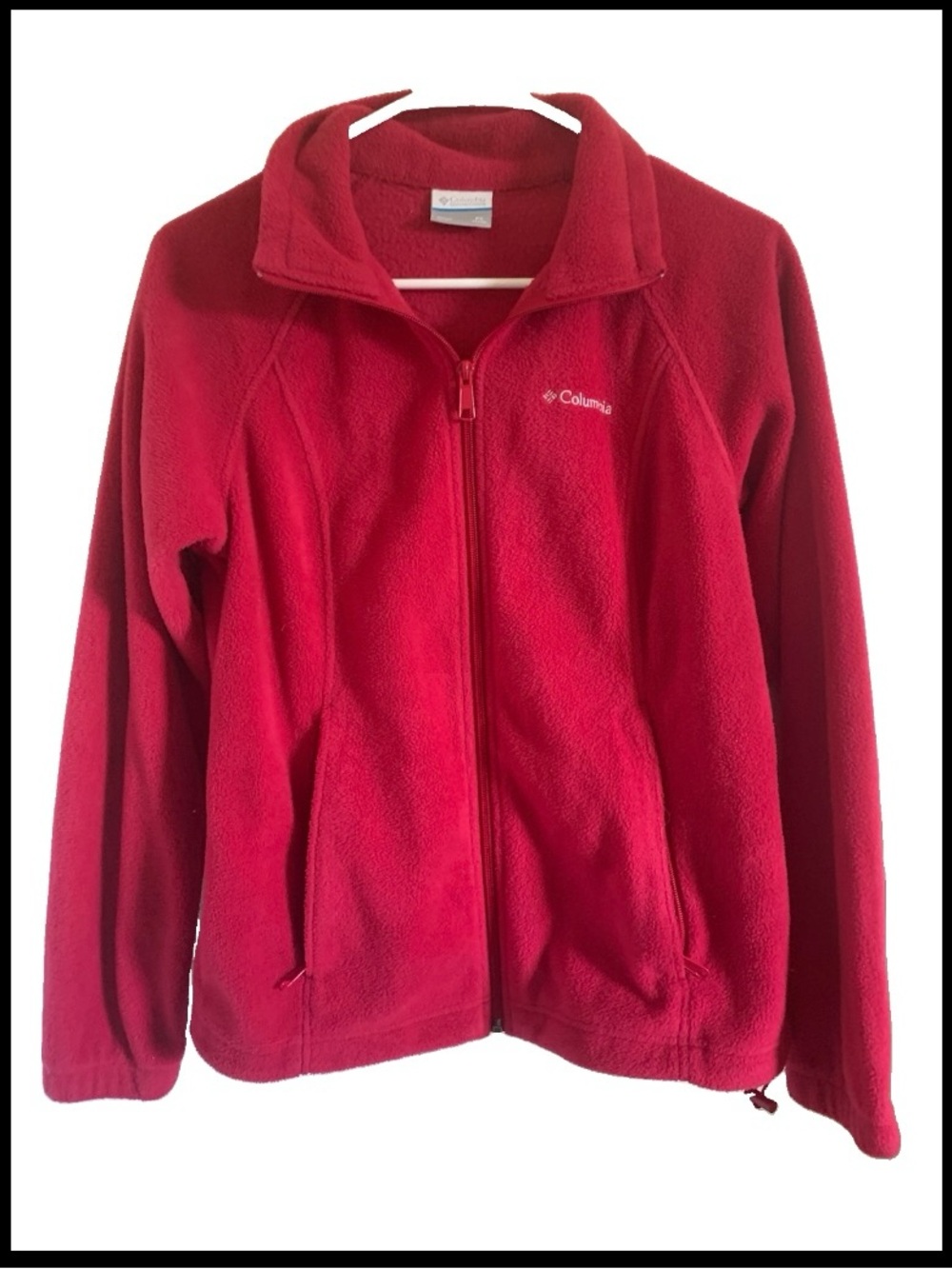 Columbia Women's Bright pink Full-Zip Teddy Fleece Jacket